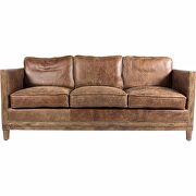 Rustic sofa light brown main photo