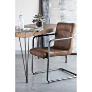 Industrial arm chair light brown-m2