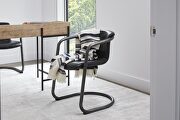Freeman (Black) Industrial dining chair antique black-m2