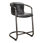 Freeman C (Black) Industrial counter stool antique black-m2