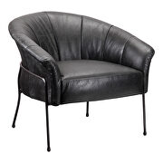 Retro arm chair black
