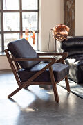 Mid-century modern arm chair antique ebony