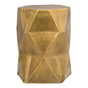Contemporary accent table antique brass main photo