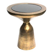 Retro accent table large antique brass main photo