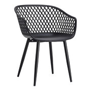 Piazza (Black) Contemporary outdoor chair black-m2