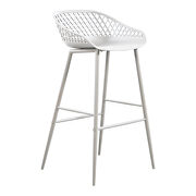 Piazza (White) Contemporary outdoor barstool white-m2