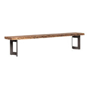 Bent S Industrial bench small smoked