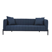Jaxon (Blue) Contemporary dark blue sofa