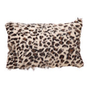 Contemporary fur bolster spotted brown leopard main photo