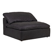 Scandinavian slipper chair nubuck leather black main photo