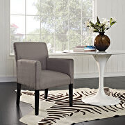 Chloe (Gray) Upholstered fabric armchair in gray