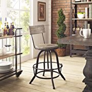 Wood bar stool in brown main photo
