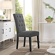 Confer F (Gray) Dining fabric side chair in gray