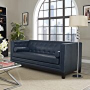 Imperial (Blue) Bonded leather sofa in blue