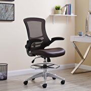 Attaiment (Brown) Drafting adjustable height computer / office chair