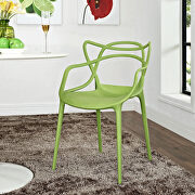 Dining armchair in green