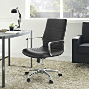 Mid back office chair in black main photo