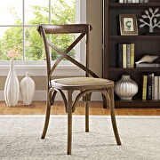 Dining side chair in walnut main photo