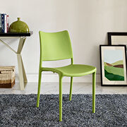 Dining side chair in green main photo
