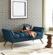 Medium sized bench in modern azure fabric main photo