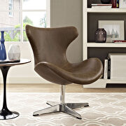 Helm Lounge chair in brown