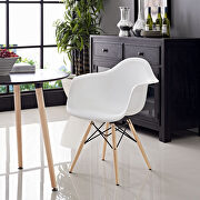 Pyramid (White) Dining armchair in white