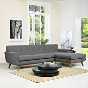 Right-facing sectional sofa in gray main photo
