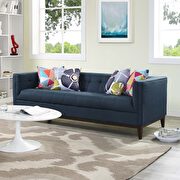 Upholstered fabric sofa in azure main photo