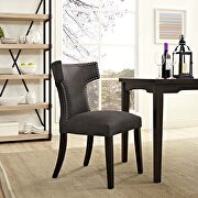 Curve (Brown) Fabric dining chair in brown