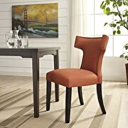 Curve (Orange) Fabric dining chair in orange