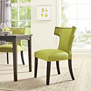 Curve (Wheatgrass) Fabric dining chair in wheatgrass