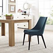 Fabric dining chair in azure main photo