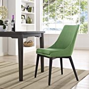 Fabric dining chair in kelly green