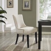 Fabric dining chair in beige main photo