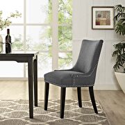 Fabric dining chair in gray main photo