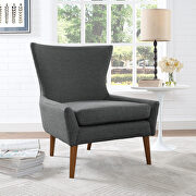 Keen (Gray) Upholstered fabric armchair in gray