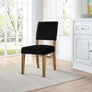 Oblige (Black) Wood dining chair in black
