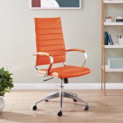 Highback office chair in orange main photo