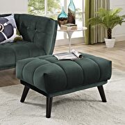 30X13X13 Chesterfiled Ottoman In Crush Velvet Fabric & Ideal Storage Solution 