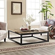 Large coffee table in brown main photo