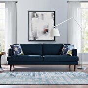 Upholstered fabric sofa in blue main photo