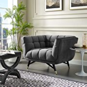 Performance velvet accent / casual style chair