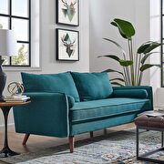 Revive (Teal) Fabric sofa in teal