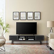 Entertainment center TV stand in charcoal finish main photo