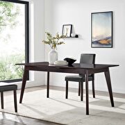 Oracle 69 Rectangle dining table in cappuccino