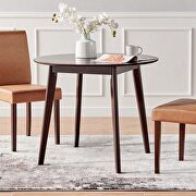 Round dining table in cappuccino main photo