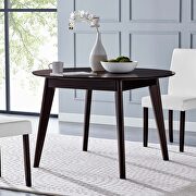 Round dining table in cappuccino main photo