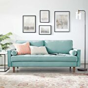 Performance velvet sofa in mint main photo