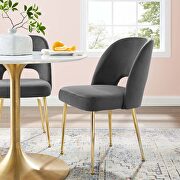 Rouse (Charcoal) Dining room side chair in charcoal