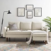 Right or left sectional sofa in beige